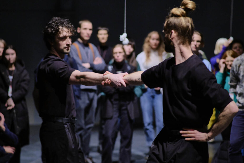 Vērpete, with Krišjānis Sants and Erik Eriksson. Photo © Rihards Klaužs