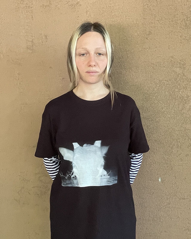 Violetta Cottini showing front of t-shirt